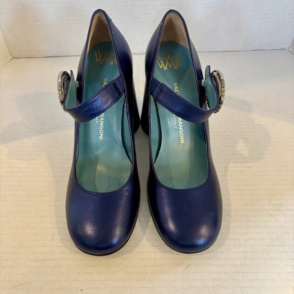 Valentina Rangoni Tonda Mary Jane‎ Pump Size 7 Made In Italy - Picture 4 of 11